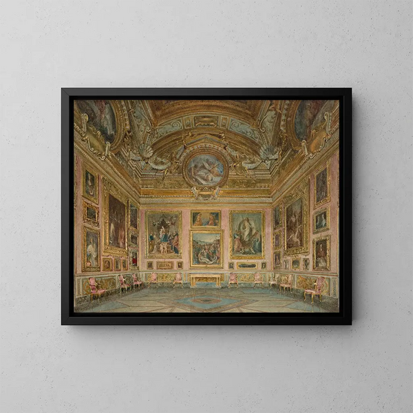 Wnętrza Palazzo Pitti we Florencji, Sala Iliady - Domenico Caligo — oprawiony obraz na ścianie