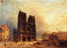 Widok na przedpiekie Notre-Dame - Domenico Ferri — widok dzieła
