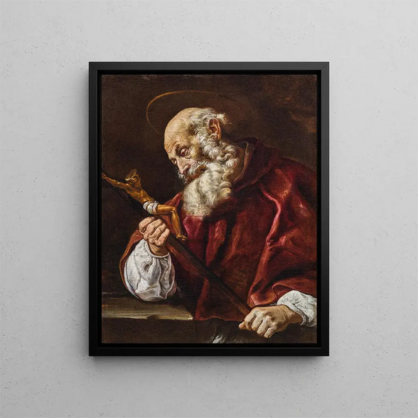 Święty Hieronim - Domenico Fetti — oprawiony obraz na ścianie
