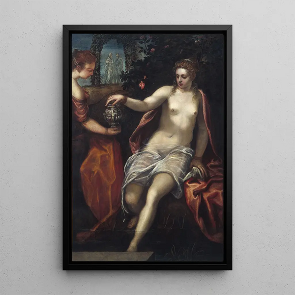 Suzanne - Domenico Tintoretto — oprawiony obraz na ścianie