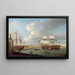 Le Foudroyant et le Pégase entrant dans le port de Portsmouth 1782 - Dominic Serres — oprawiony obraz na ścianie