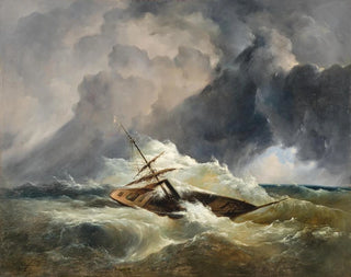 Dominik Schuhfried - A Boat in Distress at Sea.webp
