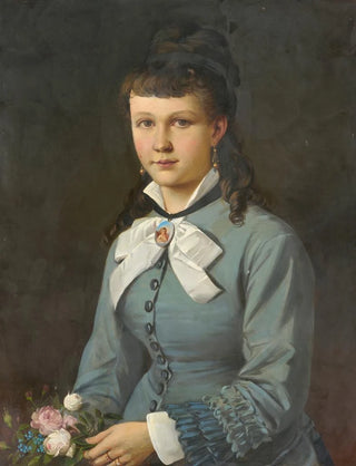 Dominik Weber - Artists Daughter Wearing a Grey Dress.webp
