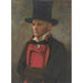 Portret mężczyzny z Czarnych Gór noszący cylinder - Dora Arndt-Raschid — widok dzieła