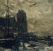Dordrecht o zmierzchu - Jacob Maris — widok dzieła