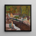 Dorf am Fluss II - Egon Schiele — oprawiony obraz na ścianie