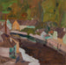 Dorf am Fluss II - Egon Schiele — widok dzieła