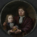 Podwójny portret Isaaca Pontanusa i Hendrika van Beeka - Michiel Van Musscher — aranżacja we wnętrzu