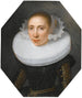 Portret damy z białą truskawką - Szkoła holenderska — widok dzieła