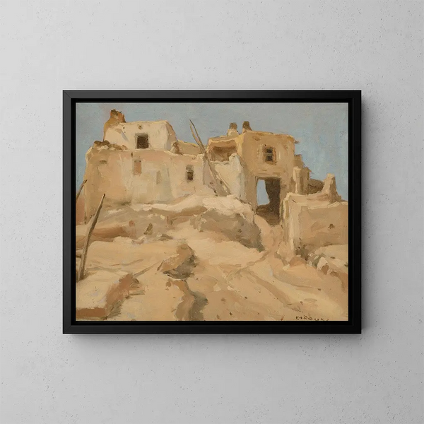 Arcade Hopi, Walpi, Arizona - Eanger Irving Couse — oprawiony obraz na ścianie