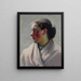 Portret młodej kobiety - Eanger Irving Couse — oprawiony obraz na ścianie
