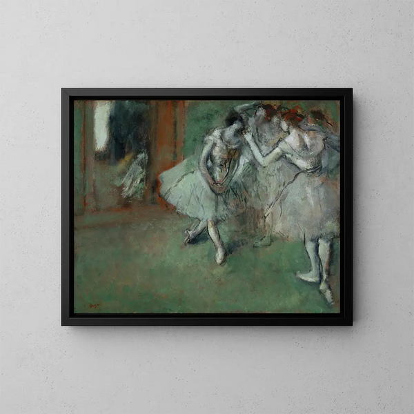 Grupa tancerzy - Edgar Degas — oprawiony obraz na ścianie