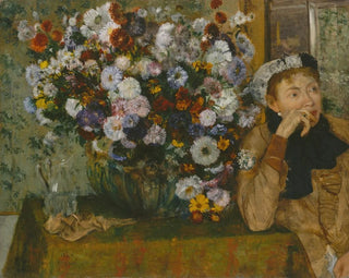 Edgar Degas - A Woman Seated beside a Vase of Flowers.webp