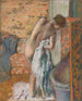 Po kąpieli kobiety suszącej się - Edgar Degas — widok dzieła