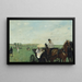 Wyścigi na wsi - Edgar Degas — oprawiony obraz na ścianie