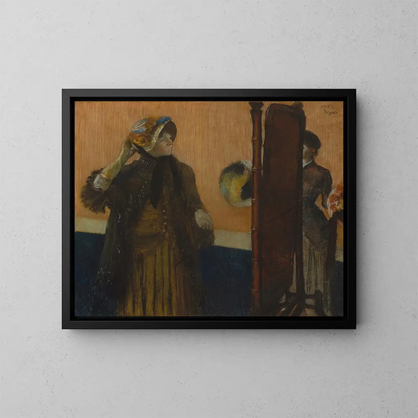 U modistek - Edgar Degas — oprawiony obraz na ścianie