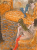 Czekanie na klienta - Edgar Degas — widok dzieła