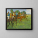 Przed wyścigiem - Edgar Degas — oprawiony obraz na ścianie