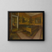 Sala bilardowa w MnilHubert - Edgar Degas — oprawiony obraz na ścianie