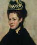 Buste de femme au chapeau de plumes - Edgar Degas — widok dzieła