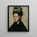 Buste de femme au chapeau de plumes - Edgar Degas — oprawiony obraz na ścianie