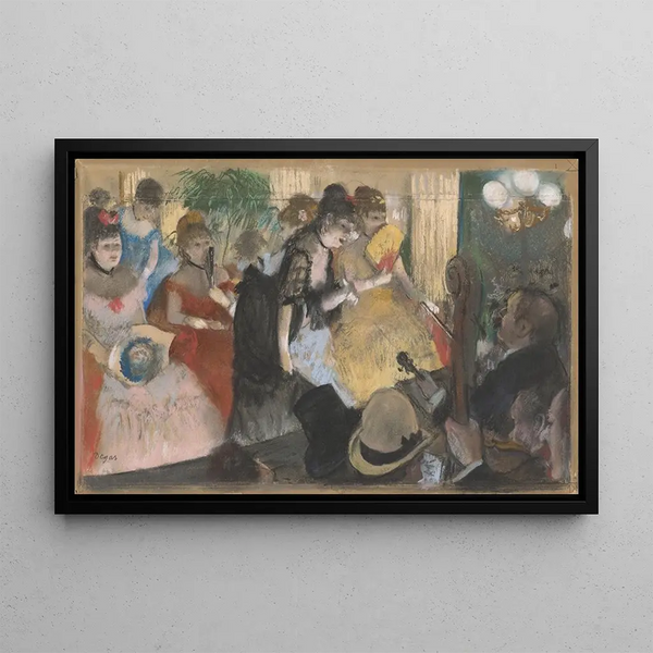 Café-Concert - Edgar Degas — oprawiony obraz na ścianie