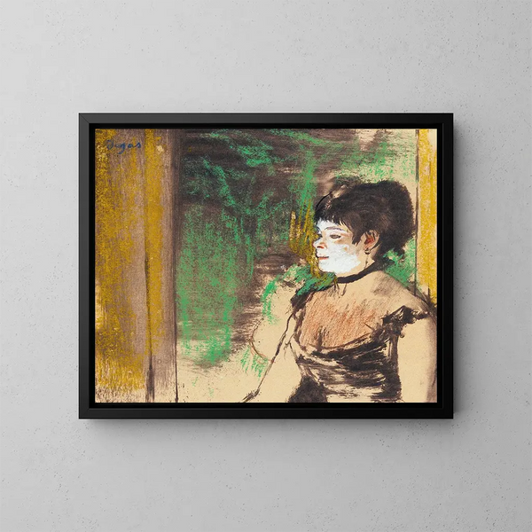 Chanteuse de café-concert - Edgar Degas — oprawiony obraz na ścianie