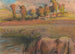 Koń nad brzegiem stawu - Edgar Degas — widok dzieła