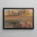 Koń nad brzegiem stawu - Edgar Degas — oprawiony obraz na ścianie
