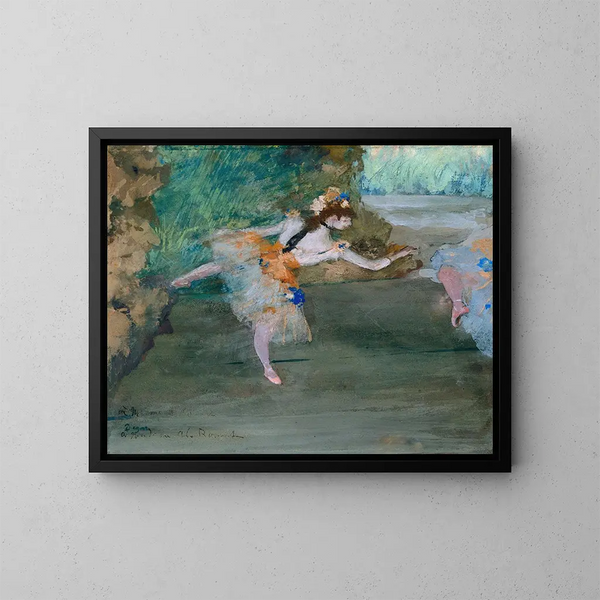Tancerka na scenie - Edgar Degas — oprawiony obraz na ścianie