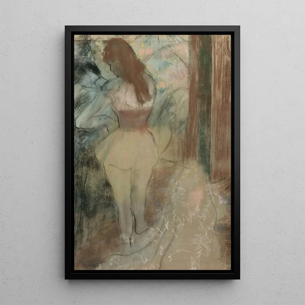 Reprodukcja obrazu Tancerka ubierająca się - Edgar Degas