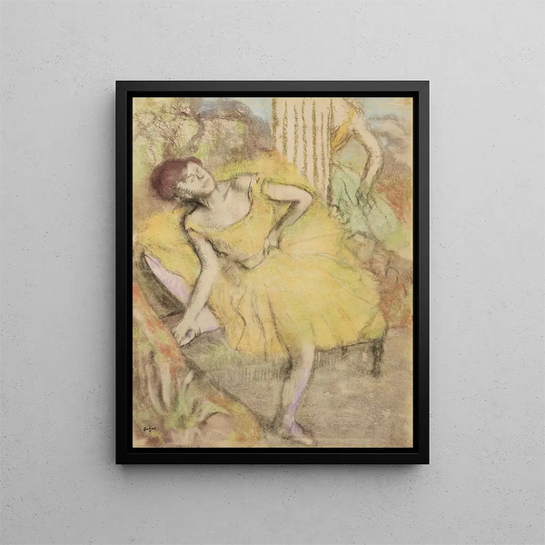 Tancerka w odpoczynku - Edgar Degas — oprawiony obraz na ścianie