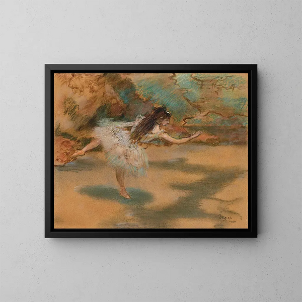 Tancerka na palcach - Edgar Degas — oprawiony obraz na ścianie