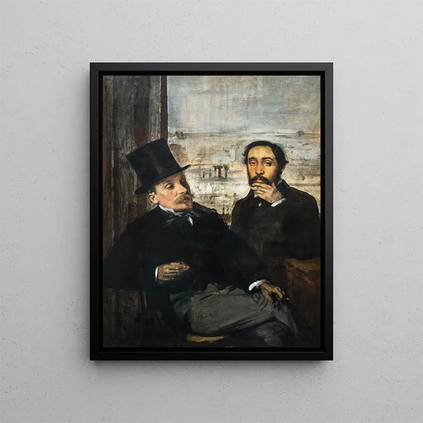 Degas i Évariste de Valernes - Edgar Degas — oprawiony obraz na ścianie