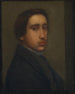 Degas w czarnym płaszczu - Edgar Degas — widok dzieła