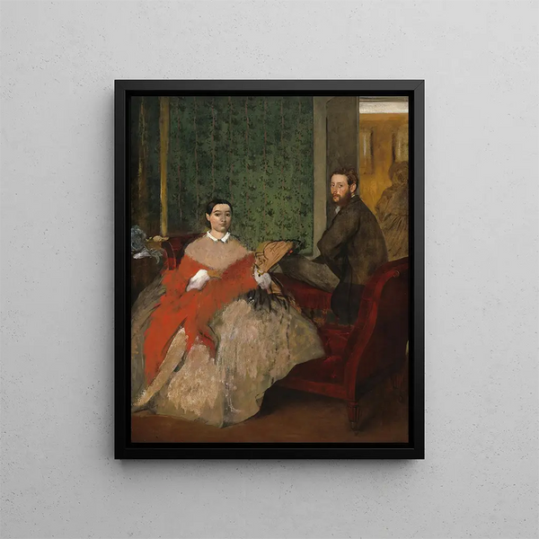 Edmondo i Thérèse Morbilli - Edgar Degas — oprawiony obraz na ścianie
