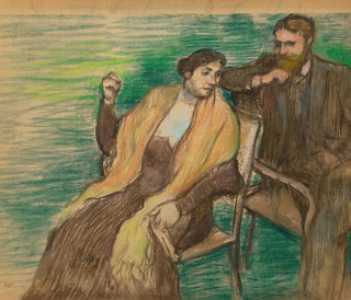 Edgar Degas - Esquisse pour un portrait de M et Mme Louis Rouart.webp