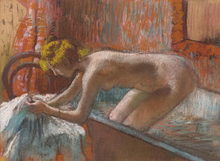 Kobieta wychodząca z kąpieli - Edgar Degas — widok dzieła