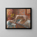 Kobieta wychodząca z kąpieli - Edgar Degas — oprawiony obraz na ścianie