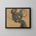 Kobieta w kapeluszu - Edgar Degas — oprawiony obraz na ścianie