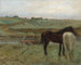 Konie na pastwisku - Edgar Degas — widok dzieła