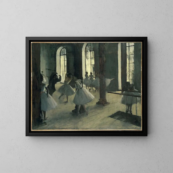 La Répétition au foyer de la danse - Edgar Degas — oprawiony obraz na ścianie