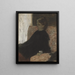 Dama w czerni - Edgar Degas — oprawiony obraz na ścianie