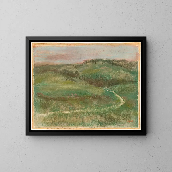 pejzaż - Edgar Degas — oprawiony obraz na ścianie