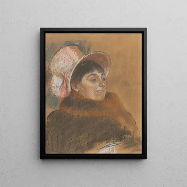 Madame Dietz-Monnin - Edgar Degas — oprawiony obraz na ścianie