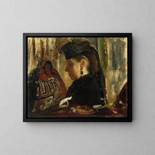 Marie Dihau 1843-1935 - Edgar Degas — oprawiony obraz na ścianie
