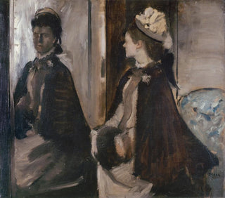 Madame Jeantaud w lustrze - Edgar Degas — widok dzieła