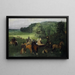 na hipodromie, wyścig - Edgar Degas — oprawiony obraz na ścianie