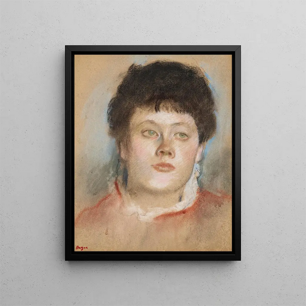 Portret kobiety - Edgar Degas — oprawiony obraz na ścianie
