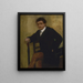 Portret mężczyzny siedzącego - Edgar Degas — oprawiony obraz na ścianie